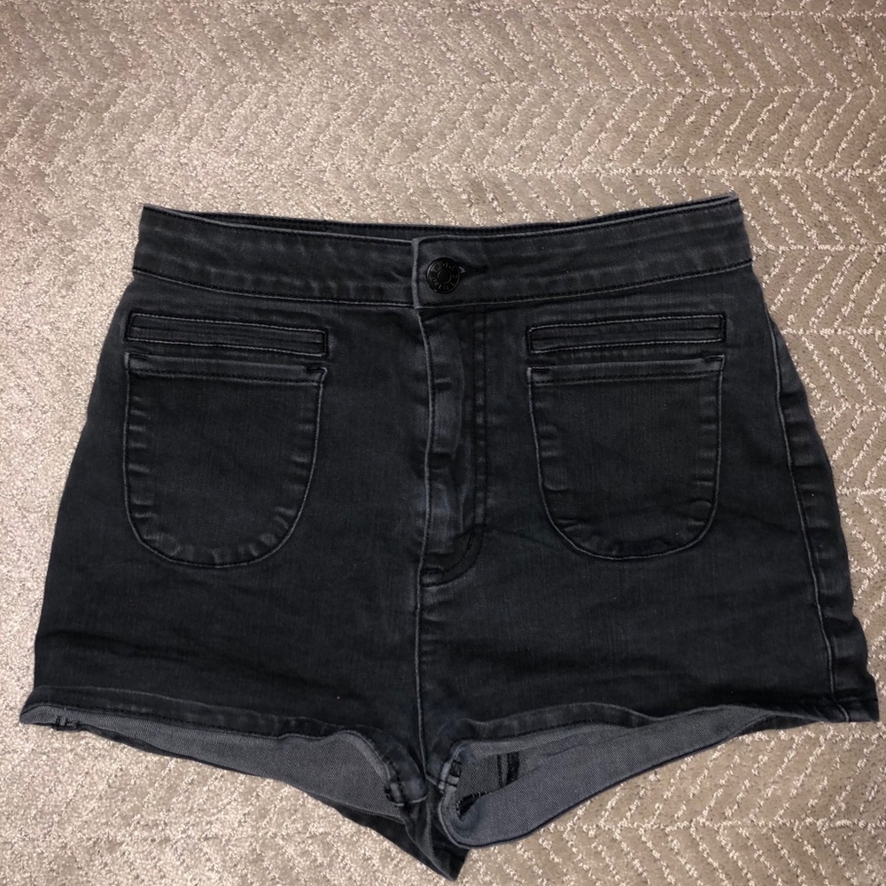 Urban outfitters black high waisted shorts